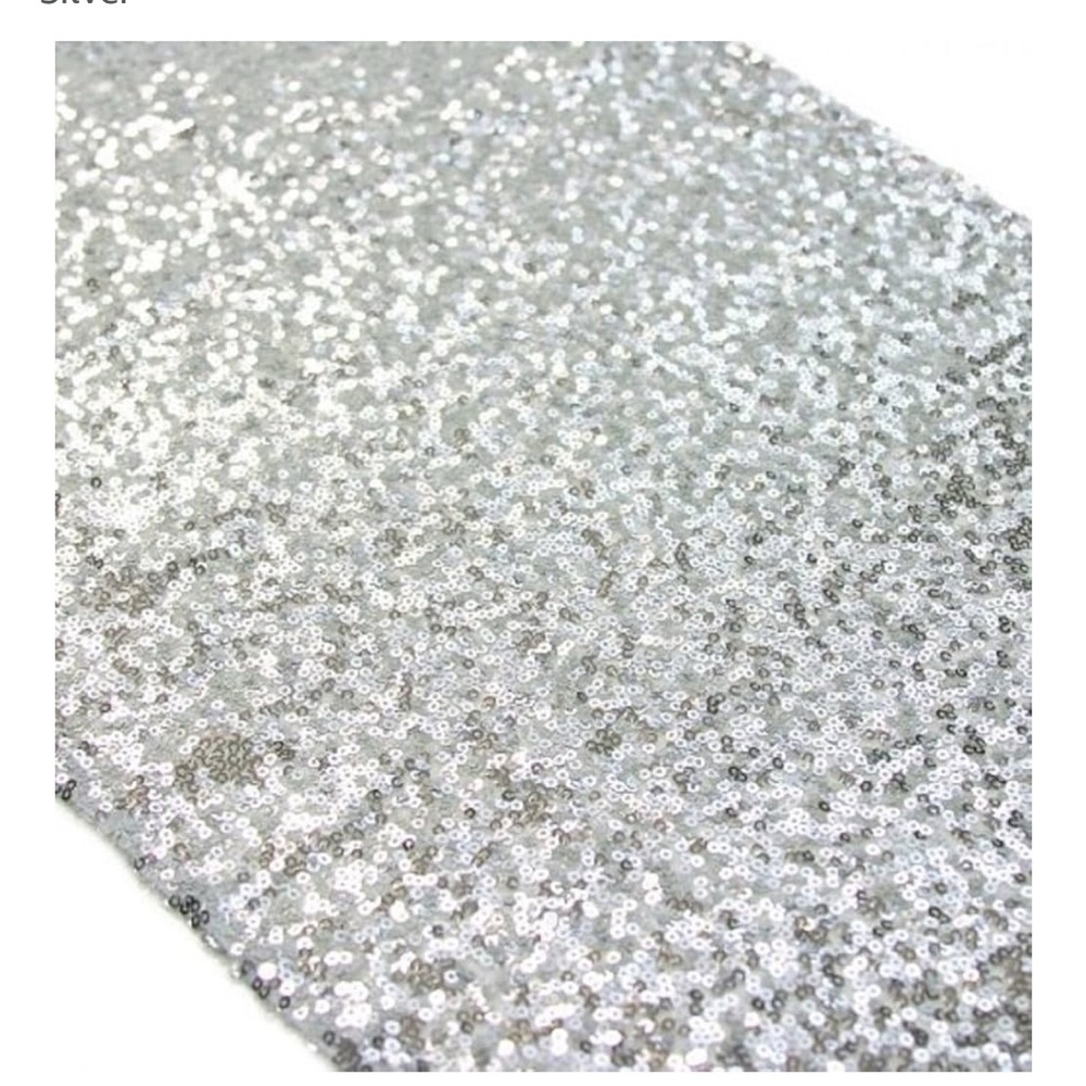 Silver Sequin Tablecloth